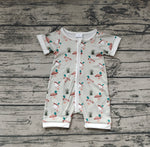 SR0877 Mallard Shorts Baby Zip Sleeper Romper