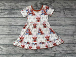 GSD0778 Easter Cow Cactus Girls Dress