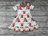 GSD0778 Easter Cow Cactus Girls Dress