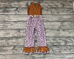 SR0965 Leopard Girl's Jumpsuit