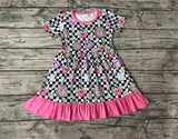 GSD0757 Smiley face Flower Girls Dress