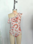 Preorder Summer USA Flag Girls Swimsuit Onesie