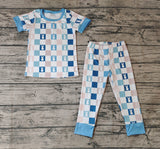 BSPO0318 Bunny Blue Boy Pajamas Set