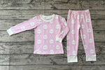 GLP1156 Easter Rabbit Pink Girl Pajamas Set
