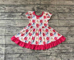 GSD0740 Cartoon Flower Pink Girls Dress