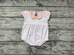 SR0597 Pink Plaid Baby Bubble Romper Girl