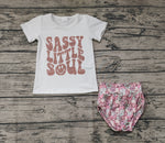 GBO0207 Sassy Little Soul Flower Baby Bummie Set Boy