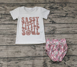 GBO0207 Sassy Little Soul Flower Baby Bummie Set Boy