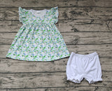 GSSO0601 Flower Floral Girls Shorts Set