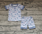 BSSO0605 Camo Boys Shorts Set Pajamas