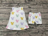 GSSO0774 Cartoon Mouse Bloomer Girls Shorts Set