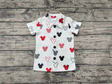 BT0607 Cartoon Mouse Buttons Shirt Top Boy