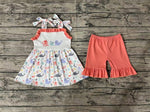 GSSO0729 Ocean Sea Creature Shorts Girl Set