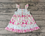 GSD0498 Floral Flower Rose Sleeveless Baby Girl's Dress