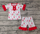 GSSO0689 Crawfish Alligators Shorts Set