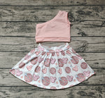 GSD0875 Pink Mouse Skirt Girls Set