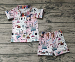 GSSO0661 1989 Singing Star Club Pink Girls Shorts Set Pajamas