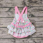 SR0986 Flower Pink Baby Girl Romper