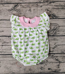 SR1068 Crocodiles Baby Girl Romper