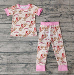 GSPO1488 HOWDY Pink Girls Pajamas Set