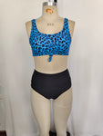 S0290 Leopard Summer Women Adult Swimsuit