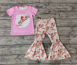 GSPO1487 HOWDY Pink Girls Set