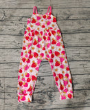 SR0887 Strawberry Flower Girl's Jumpsuit