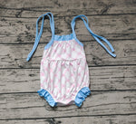 SR1086 Pink Pattern Baby Girl Romper