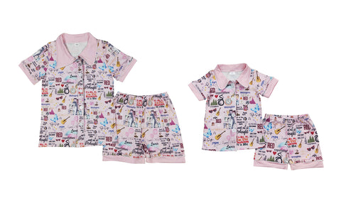 GSSO0923/GSSO0578 Singer Star Mommy and me Family Matching Clothes
