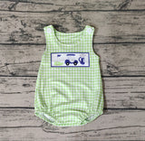 SR1227 Golf Plaid Baby Boy Romper