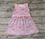 GSD0935 Flower Floral Pink Girls Dress