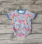 SR1500 Flower Floral Baby Girl Romper