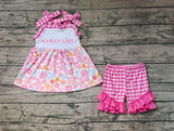 GSSO0819 MAMA'S Girl Mouse Flower Girls Shorts Set