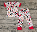 BSPO0346 Favorite thing Cartoon Red Girls Pajamas Set