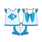 MOQ 3 pcs Custom Style WKA Shorts Girls Set