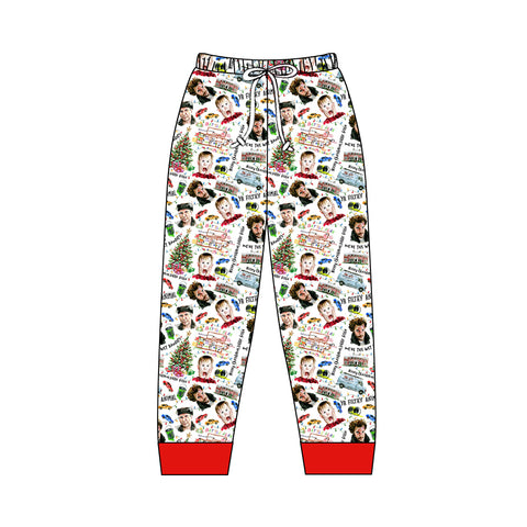 MOQ 5 pcs Custom Style Christmas Movies Men Adult's Joggers Pants