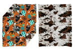 US Warehouse BL0205 Western Cactus Plush Baby Newborn Blanket