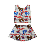 MOQ 8 pcs Each Style Custom Style Team Cheer Girls Skorts Set