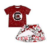 MOQ 8 pcs Each Style Custom Style Each Style CAROLINA Bows Team Kids Matches Clothes