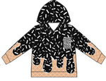 MOQ 5 pcs each style Custom Style Drip Team Black Matching Clothes