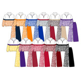 Preorder MOQ 5 Pcs Each Style School Team Colors Leopard Pullover Girls Wide Leg Outfits