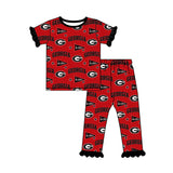 MOQ 5 pcs Custom Style Team GEORGIA Kids Pajamas Outfits