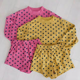 Preorder MOQ 5 pcs Each Color Colorful Dots Shorts Girls Set