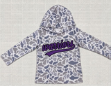 MOQ 5 pcs Each Custom Style School Team Camo Boys Men's Hoodie Pullover