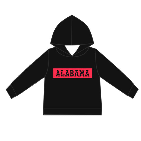 MOQ 5 pcs Custom Style ALABAMA Boy Hoodie Shirt Pullover