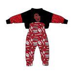 MOQ 8 PCS Custom style #16 OKLAHOMA Football Team Jumpsuit 2 pcs Girl's set