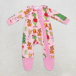 Matching Baby girls Christmas pink clothing