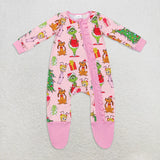 Matching Baby girls Christmas pink clothing