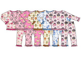 Preorder MOQ 5 Pcs Each Style Pumpkin Bows Cute Girls Pajamas Outfits
