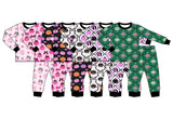 Preorder MOQ 5 Pcs Each Style Pumpkin Bows Flower Girls Pajamas Outfits